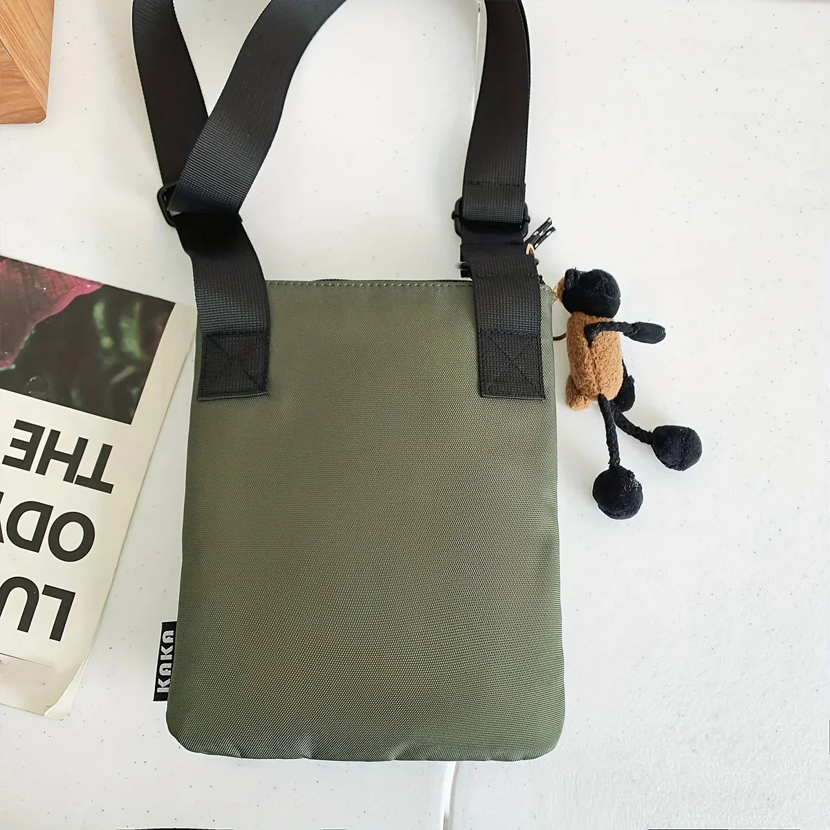 Noah | Kleine kompakte Canvas Crossbody Sling Tasche
