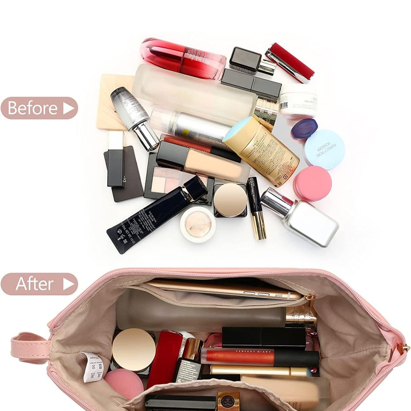 Ava | Stilvolle und geräumige Aufbewahrungstasche für Make-up