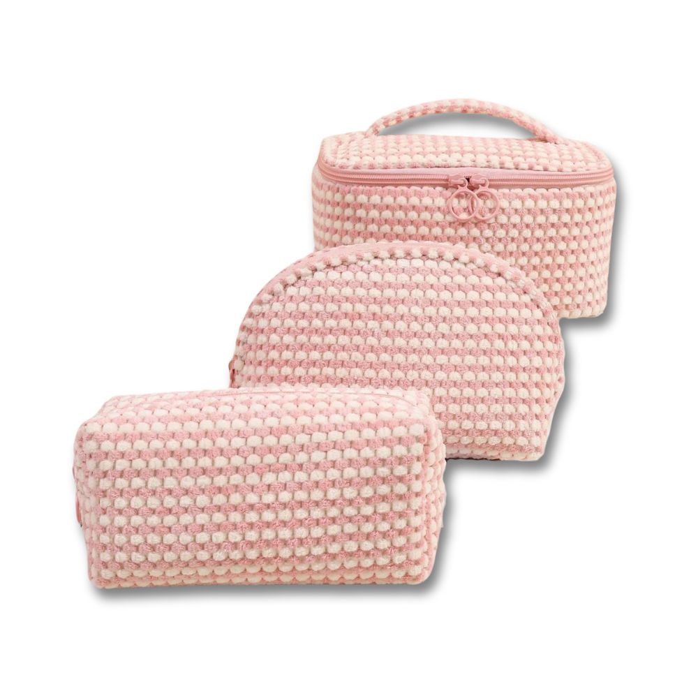 Emily | Stilvolle und vielseitige weiche Cordura Kosmetiktaschen-Set