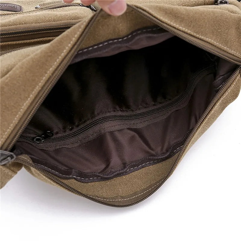 Max | Canvas Messenger Schultertasche