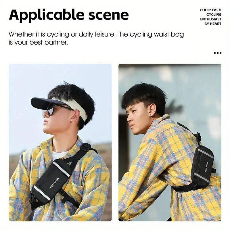 Kai | Reflektierende Wasserfeste Fahrrad Crossbody Hüfttasche