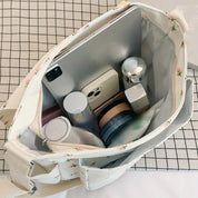 Eva | Damen Blumen Canvas Schultertasche