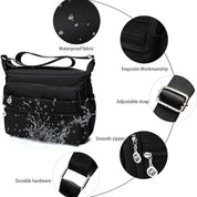 Maya | Leichter Multi-Taschen Nylon Crossbody Messenger Reisetasche