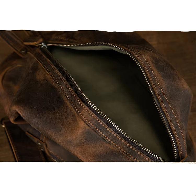 Oscar | Retro Leder Reisekreuzkörper Umhängetasche