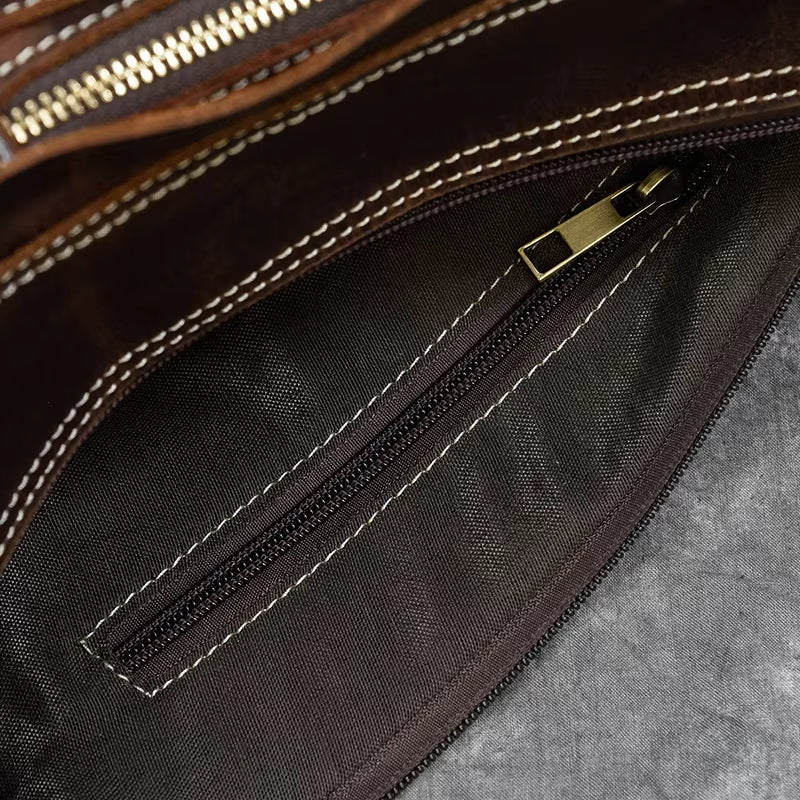 Zion | Retro Crazy Horse Leder Crossbody Sling Reisetasche