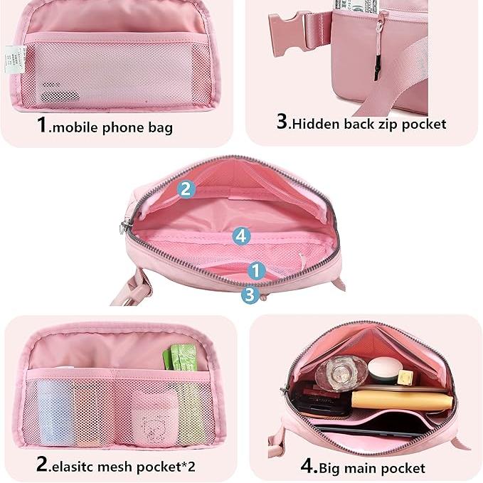 Eva | Leichtgewicht Wasserfeste Crossbody Bauchtasche