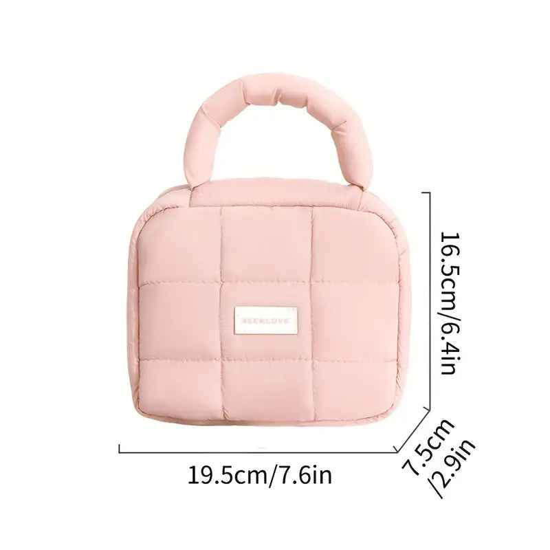 Andie | Gepolsterte, gesteppten Reise-Make-up Kosmetiktasche