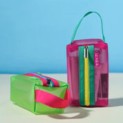 Raina | Transparente Farbige Netz-Make-up-Tasche