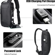 Leo | Anti-Diebstahl große Reisecrossbody-Tasche