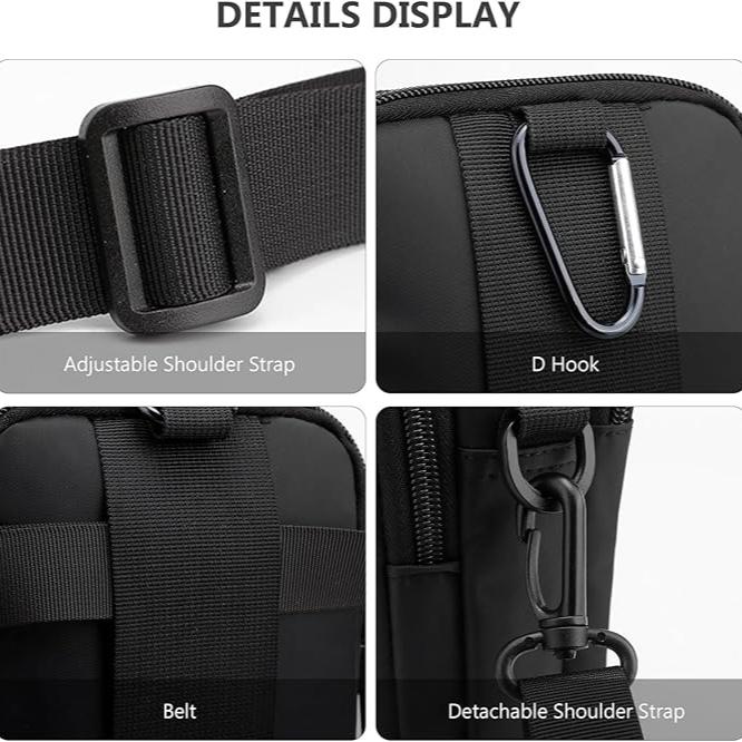 James | Herren Taktische Heuptasche Crossbody