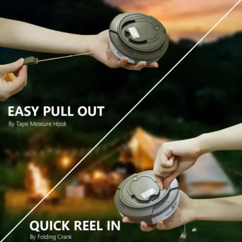 4 In 1 Camp Light - Tragbare Camping -Laterne, Saitenlichter mit 8 Beleuchtungsmodi, wiederaufladbare Power Bank für Outdoor -Abenteuer 3