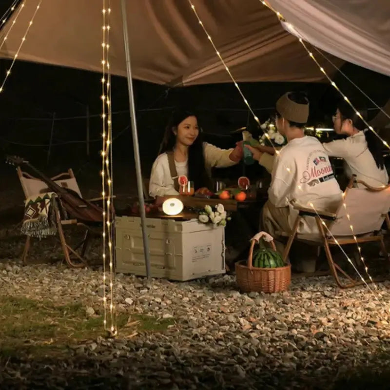 4 In 1 Camp Light - Tragbare Camping -Laterne, Saitenlichter mit 8 Beleuchtungsmodi, wiederaufladbare Power Bank für Outdoor -Abenteuer 6