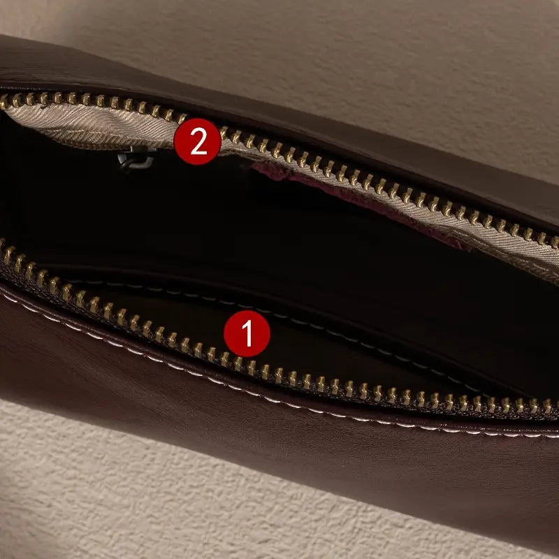 Eva | Kleine Vintage-Stil Leder Schultertasche