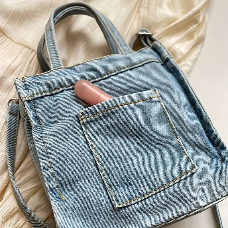 Eva | Stilvolle Denim Mini Crossbody Schultertasche