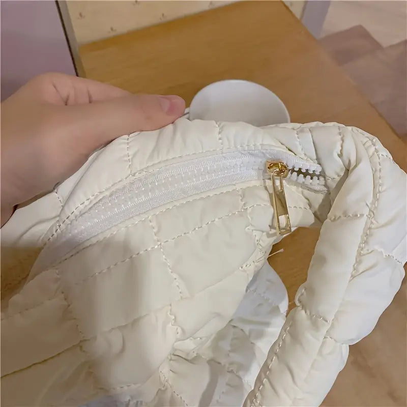 Luca | Große Kapazität Gequiltete Crossbody Messenger Tasche