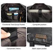 Ethan | Britischer Stil Leder Laptop- und Schultertasche