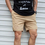  Herren -Gelegenheitsshorts - Leichte entspannte Passform - elastische Taille mit Kordelkordel - über dem Knie-5