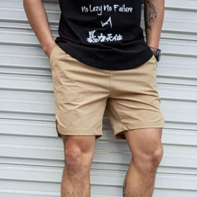  Herren -Gelegenheitsshorts - Leichte entspannte Passform - elastische Taille mit Kordelkordel - über dem Knie-5