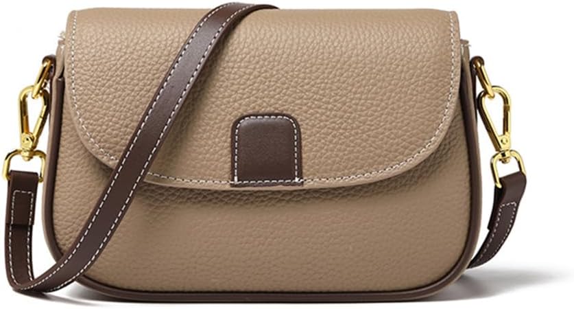 Emma | Schicke Leder Umhängetasche mit Klappe