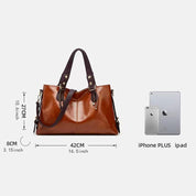 Emma | Anti-Diebstahl Veganes Leder Umhängetasche