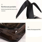 Clare | Klarer und praktischer Kosmetiktasche mit doppeltem Fach