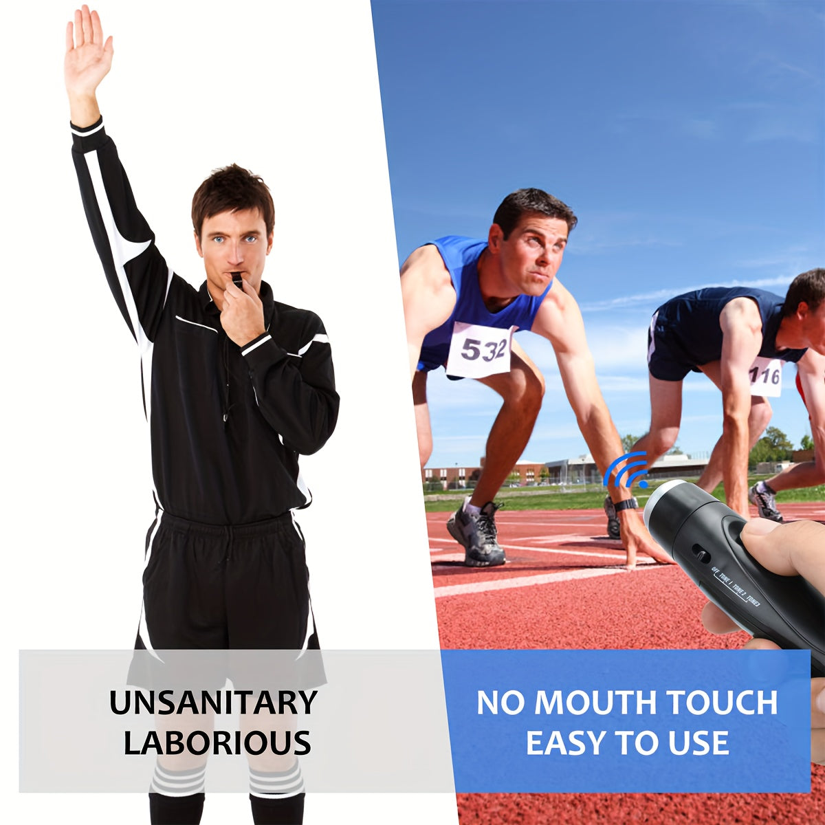 Handheld Electronic Flute mit 3 Tonoptionen - leicht und tragbar für Trainer und Schiedsrichter-5