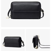 Celia | RFID-blockierender Touchscreen Crossbody Reisepasshalter Reisegeldbörse