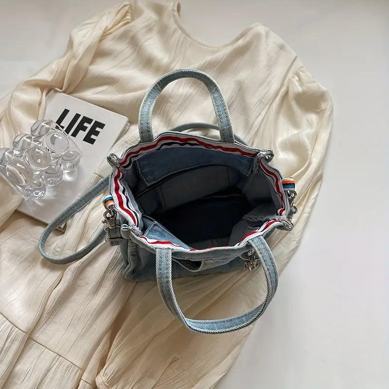 Eva | Stilvolle Denim Mini Crossbody Schultertasche
