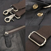 Max | Echte Leder Aktentasche Crossbody Messenger Reisehandtasche