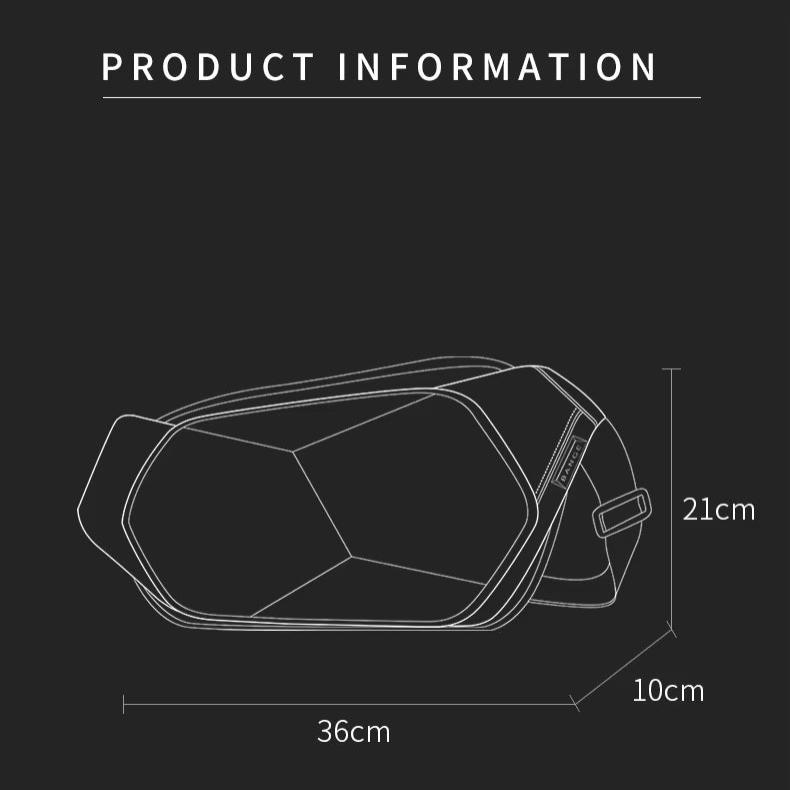 Ethan | BANGE Anti-Diebstahl Crossbody Sling Reisetasche