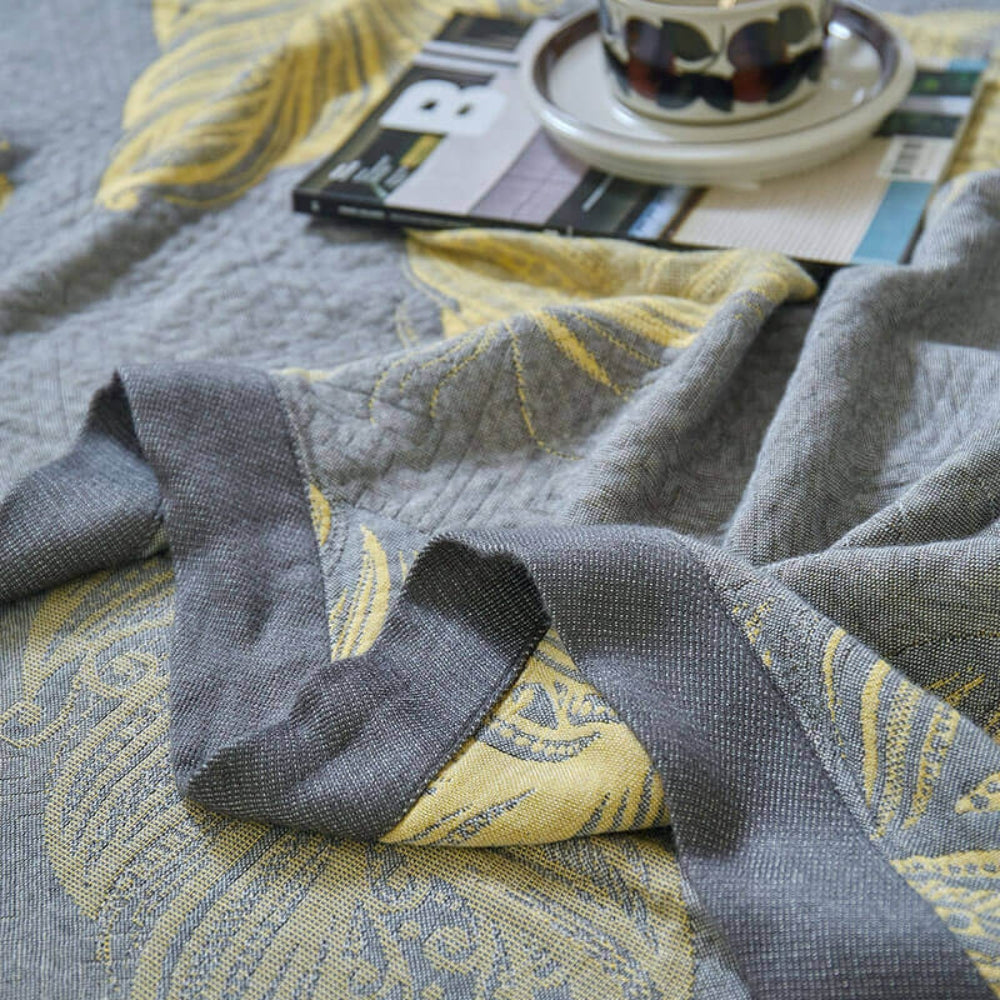 Federdruck Bambusfaser -reversible Decke