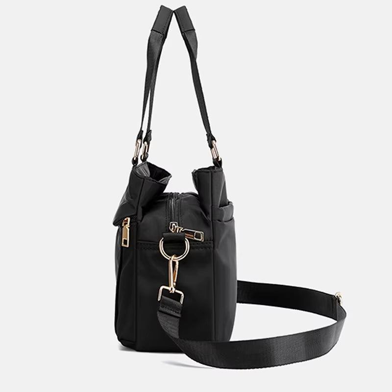 Amelia | Mehrlagige große Kapazität Nylon Umhängetasche für Reisen