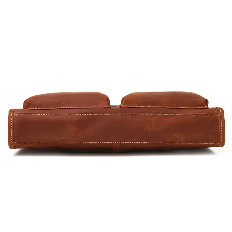 Jack | Herren Vintage Leder Reise Crossbody Messenger Handtasche