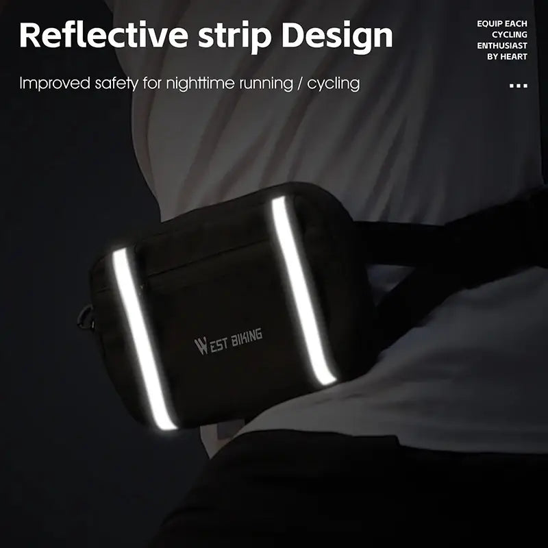 Kai | Reflektierende Wasserfeste Fahrrad Crossbody Hüfttasche