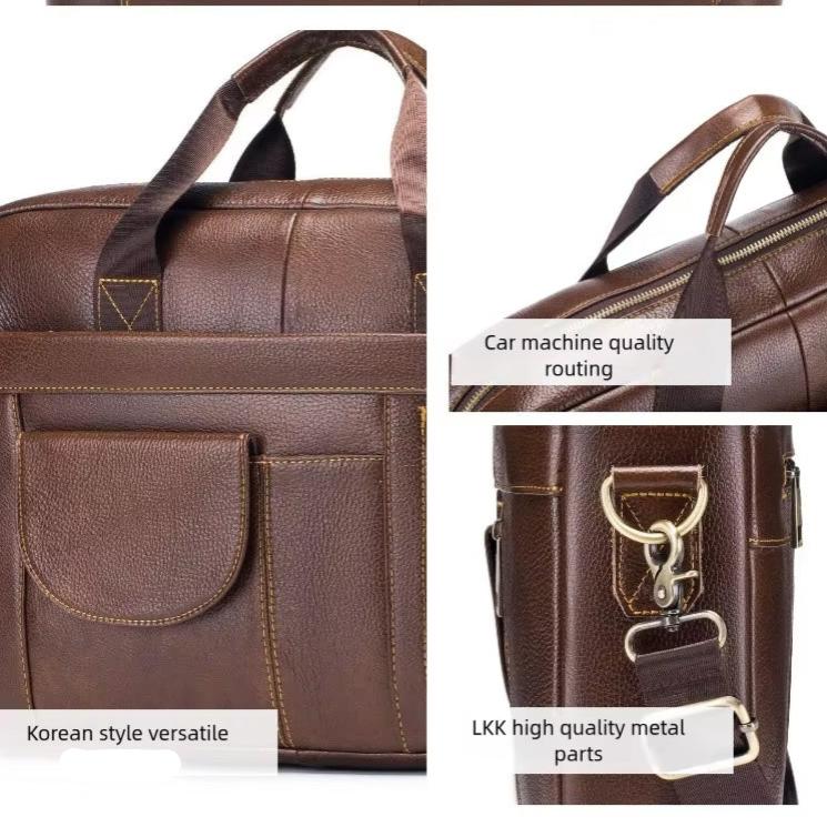 Alexander | Leren Crossbody Messenger Laptoptasche Reisetasche