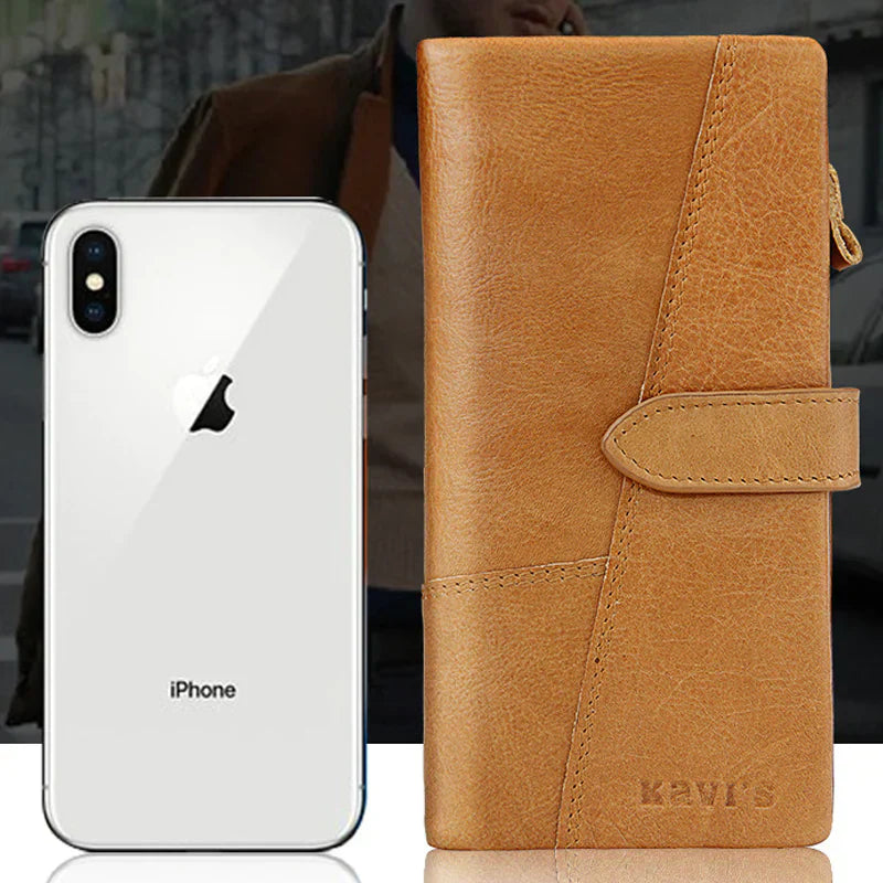 Berkley | RFID-sichere Vintage-Leder-Reisegeldbörse