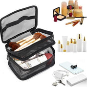 Lakelyn | Doppeltschicht große Netz-Reise-Kosmetiktasche