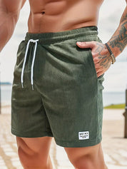 Gelegenheitsshorts von Männern - elastische Taille - einstellbar-5
