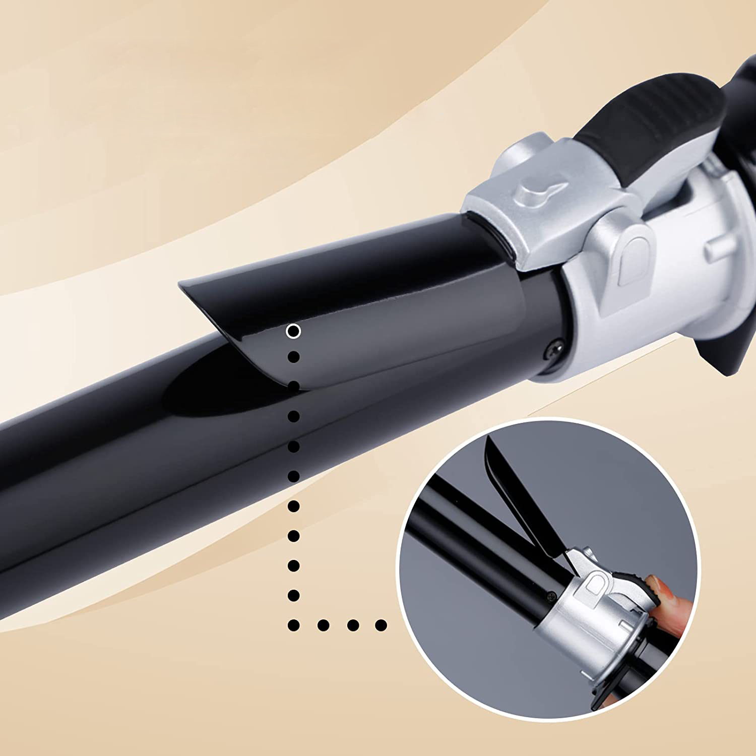 Automatisches rotierendes Curling Iron True und Safe Design - Render-5
