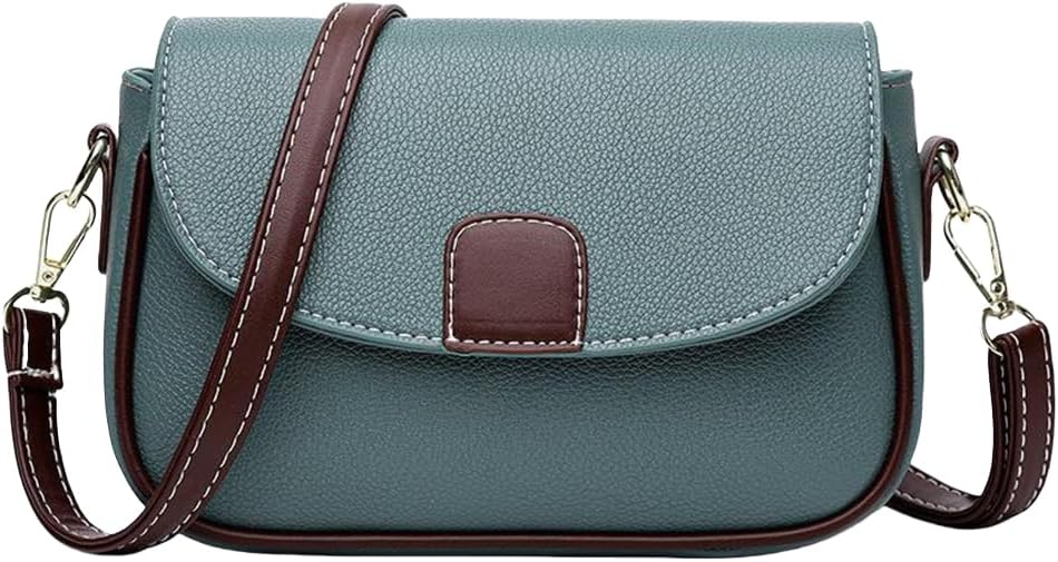 Emma | Schicke Leder Umhängetasche mit Klappe