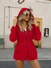 EVVA | Blütenprint Sommerjacke mit Kapuze