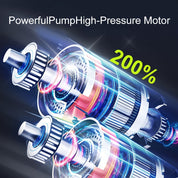 Tragbarer Luftkompressor mit LCD -Bildschirm und LED -Licht - 150 psi -Inflator für Autos, Fahrräder und Sportgeräte-5