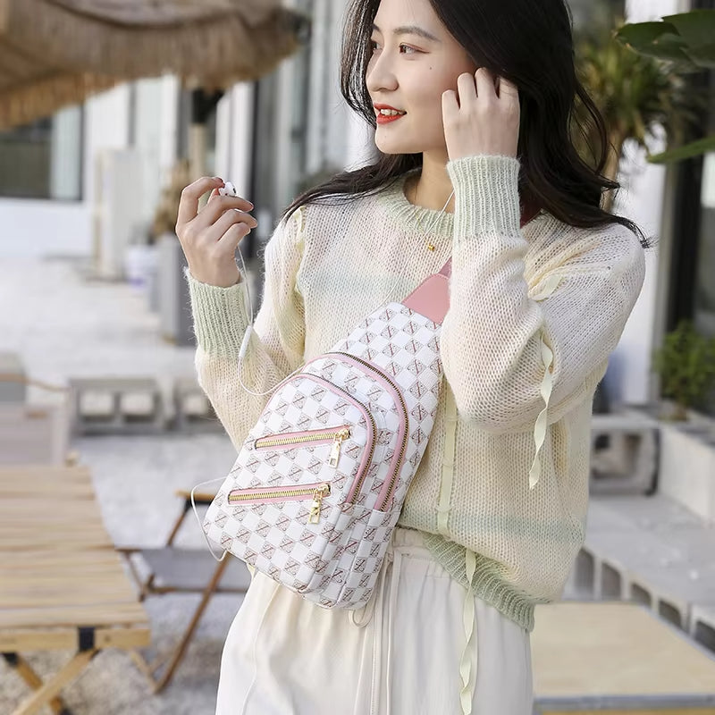 Emma | Leder Damen Sling Schultertasche