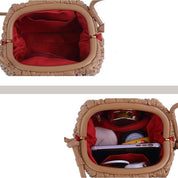 Chloe | Stilvolle Einfarbige Mini Leder Crossbody Schultertasche