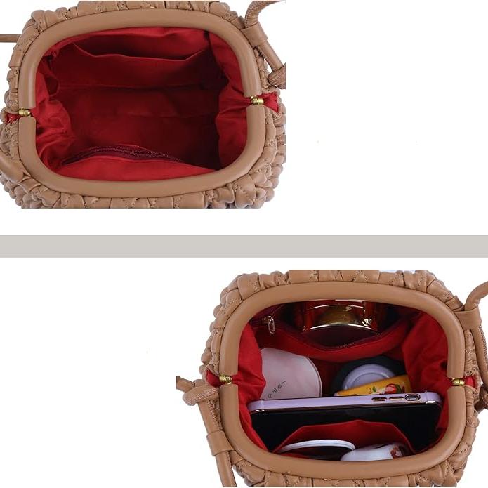 Chloe | Stilvolle Einfarbige Mini Leder Crossbody Schultertasche