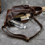 Zion | Retro Crazy Horse Leder Crossbody Sling Reisetasche
