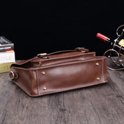 Liam | Retro PU Leder Aktentasche Crossbody Messenger Tasche