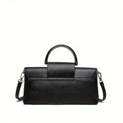 Clara | Retro Leder Schultertasche mit Krokodilmuster