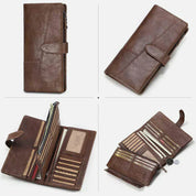 Berkley | RFID-sichere Vintage-Leder-Reisegeldbörse