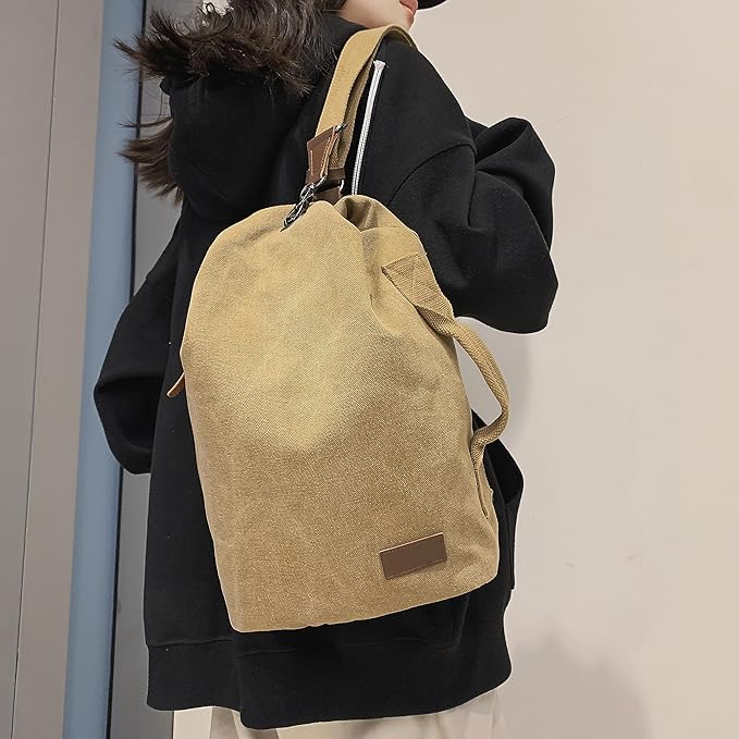 Finn | Große Vintage Canvas Umhängetasche Reisetasche